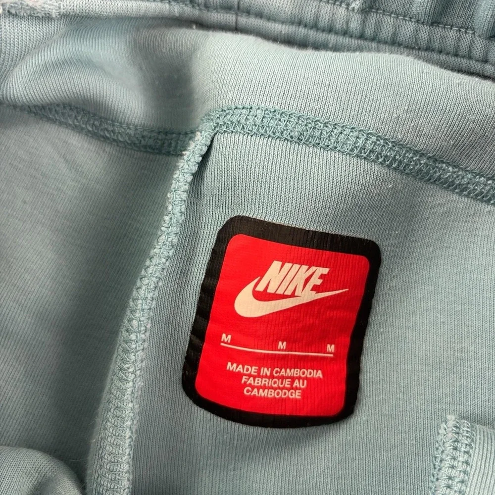 Nike Sweatpants Mens Medium Blue Fleece Joggers Zip Pocket Athletic FB8002-464